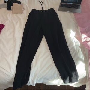 Meshki Black Drawstring Jogger Pants